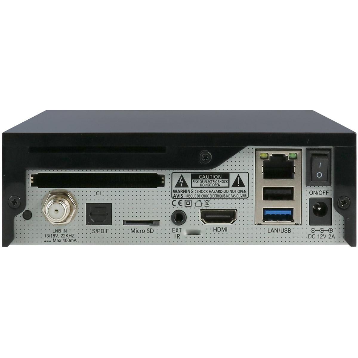 AB PULSe 4K Mini UHD Sat-Receiver (1xDVB-S2X, Linux E2, H.265, CI, LAN,  schwarz)