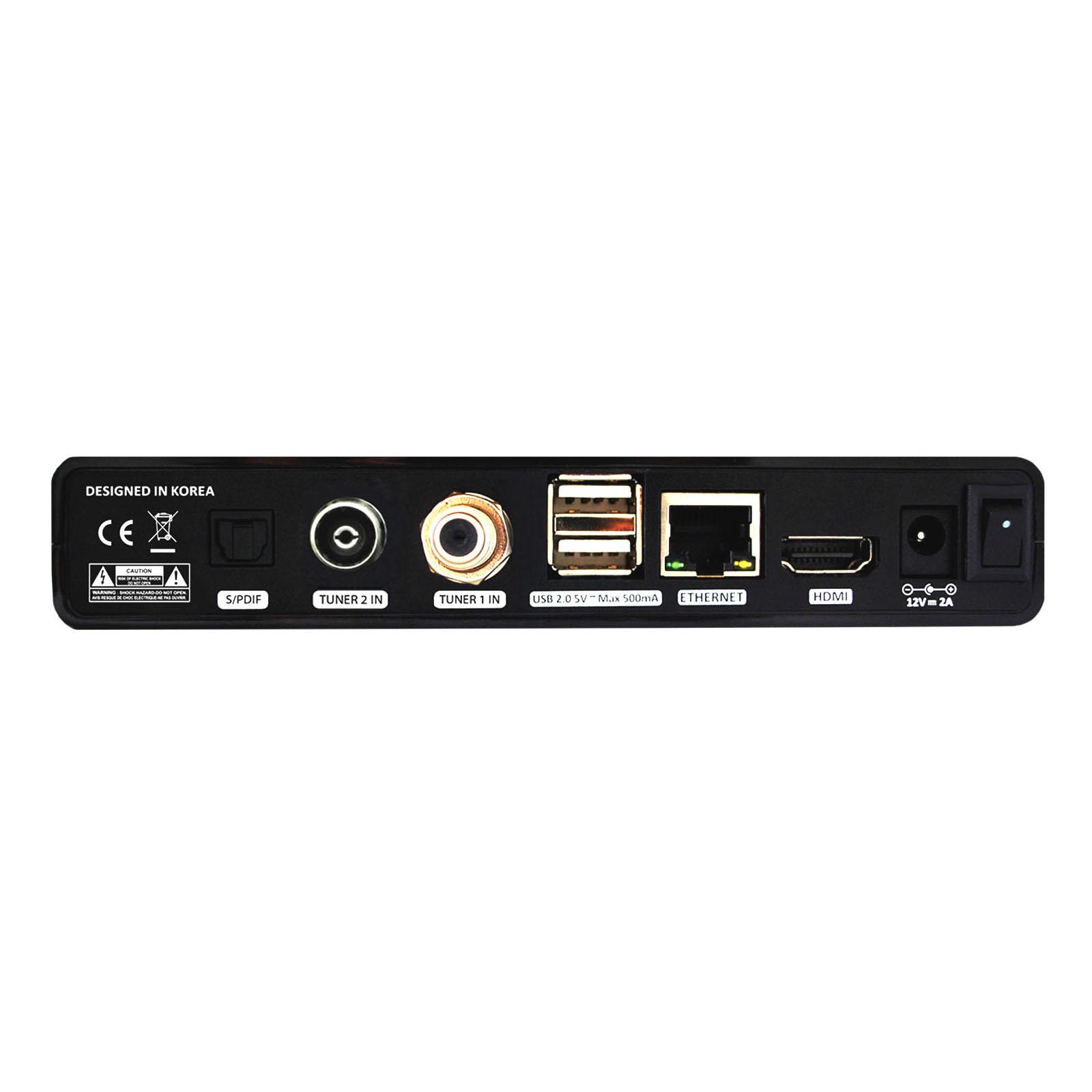 Sat+Kabel Qviart Lunix 4K UHD 2160p CI Satelliten Receiver Linux E2 Combo DVB-C mit Common Interface DVB-S2X 