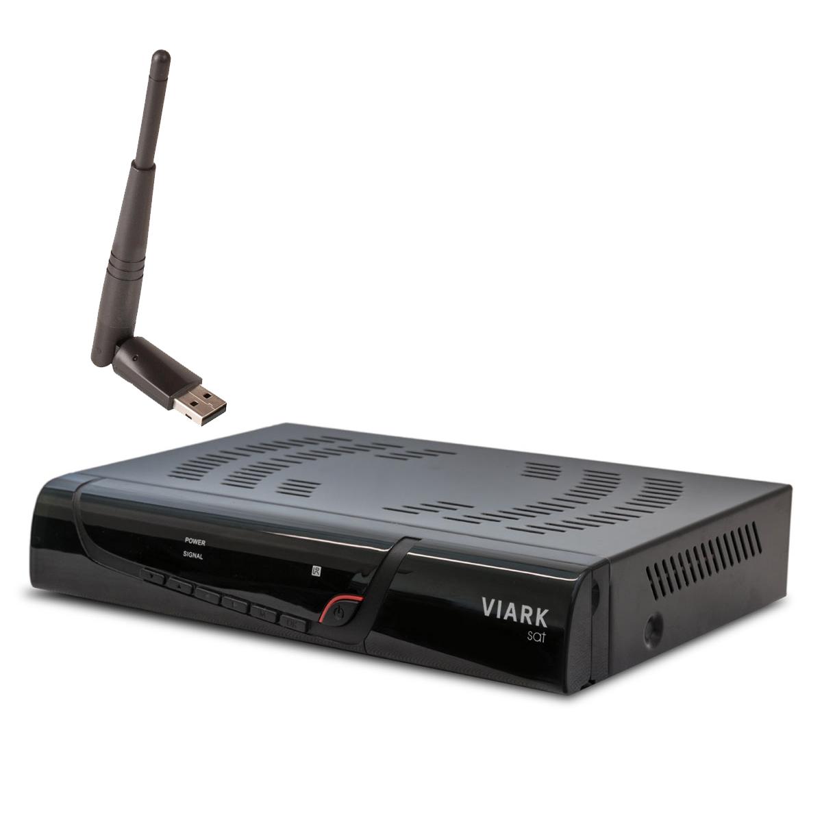 Viark Sat Full HD Sat Receiver H.265 USB LAN WLAN Black